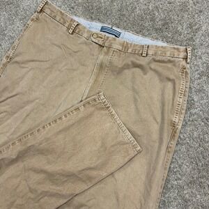 Peter Millar Chino Pants 36X35 Tan Khaki Pima Cotton Straight Leg Trousers